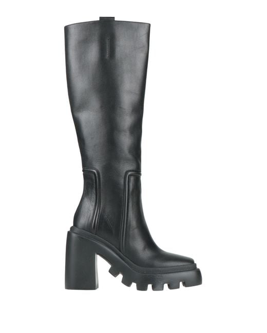 Vic Matié Black Boot Leather