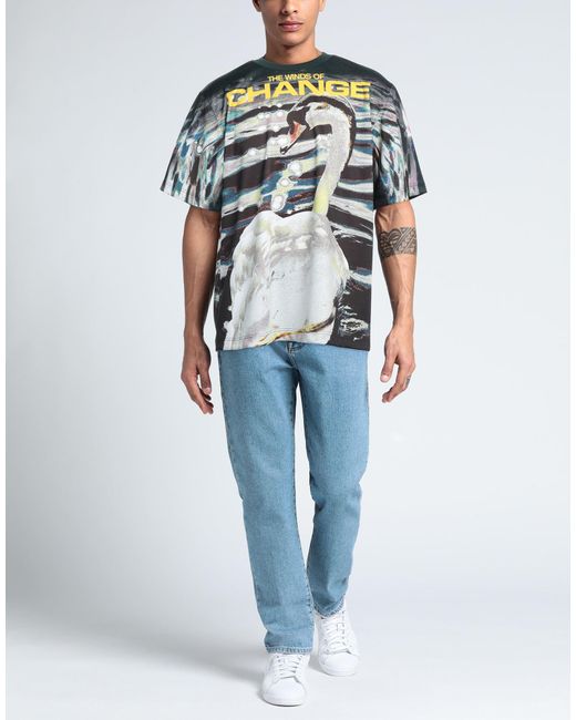 Burberry Multicolor Swan Logo T-Shirt for men