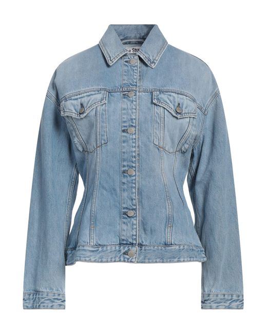 Acne Blue Denim Outerwear