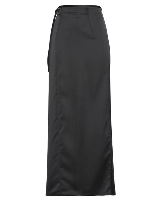 Axel Arigato Black Maxi Skirt Polyester, Elastane
