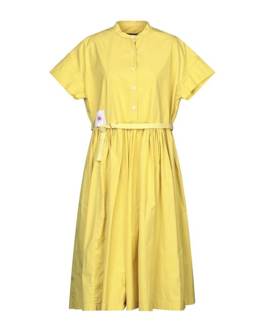 High Yellow Midi Dress