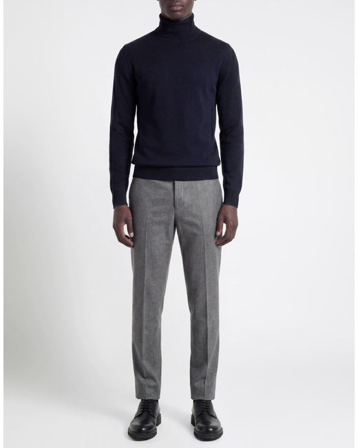White Wise Blue Turtleneck for men