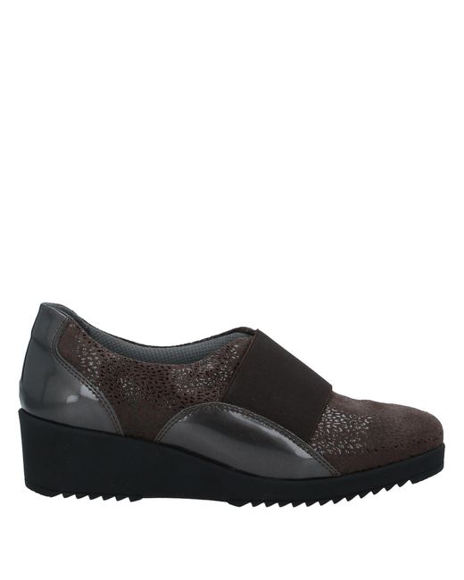 Melluso Black Dark Loafers Soft Leather, Textile Fibers