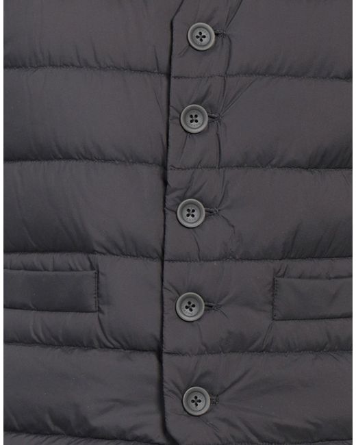 Herno Gray Vest Polyamide, Polyurethane Coated, Polyester for men