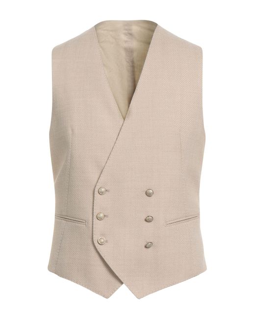 Tagliatore Natural Tailored Vest Virgin Wool, Cotton for men