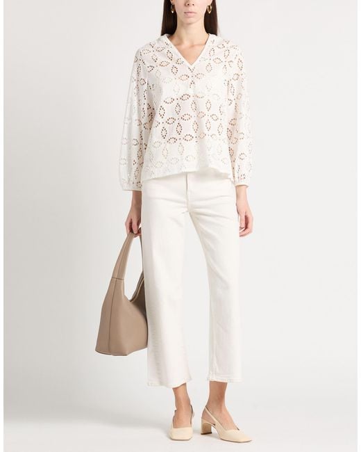 Xandres White Top Cotton