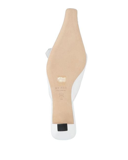 By Far White Mules & Clogs