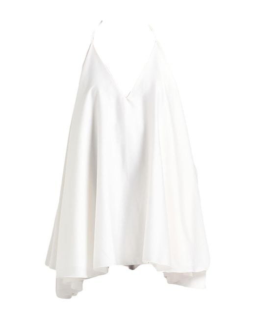 Forte White Playsuit Polyester, Elastane