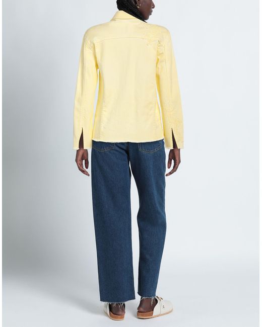 Manteau en jean Ermanno Scervino en coloris Yellow