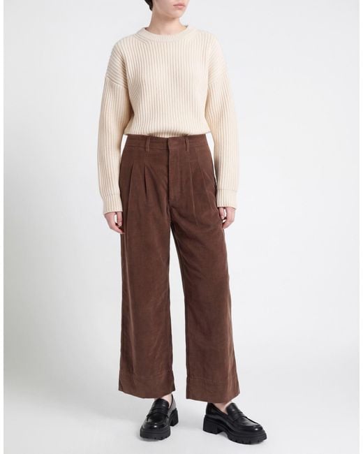 Dondup Brown Pants Cotton, Elastane