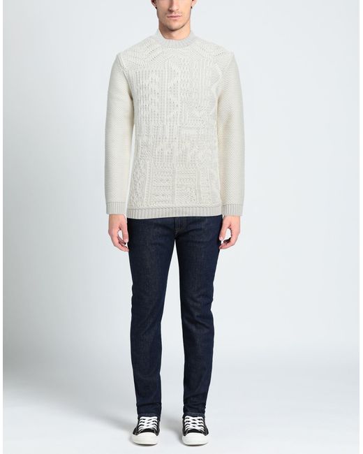 Les Copains White Sweater for men