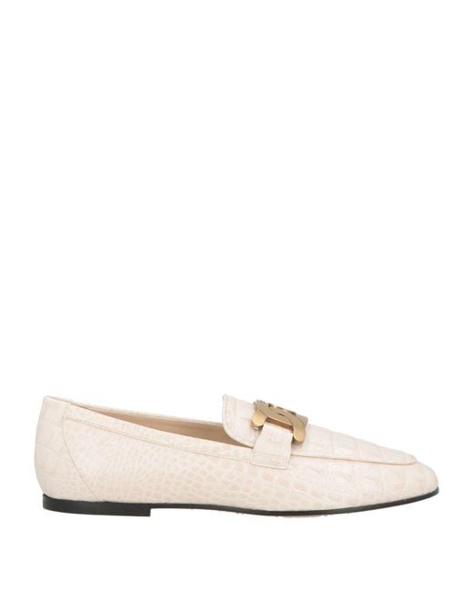 Tod's White Loafers