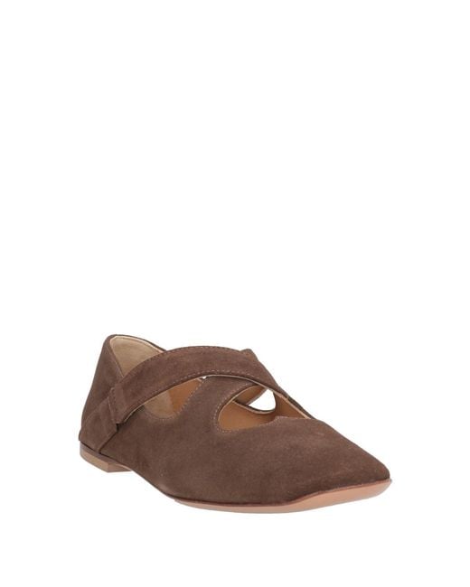A.Bocca Brown Ballet Flats