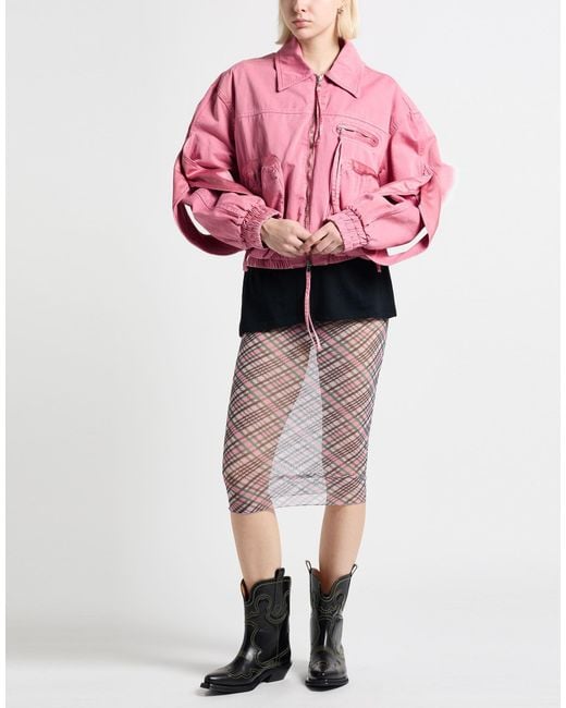 Blumarine Pink Jacket Cotton, Viscose, Polyester