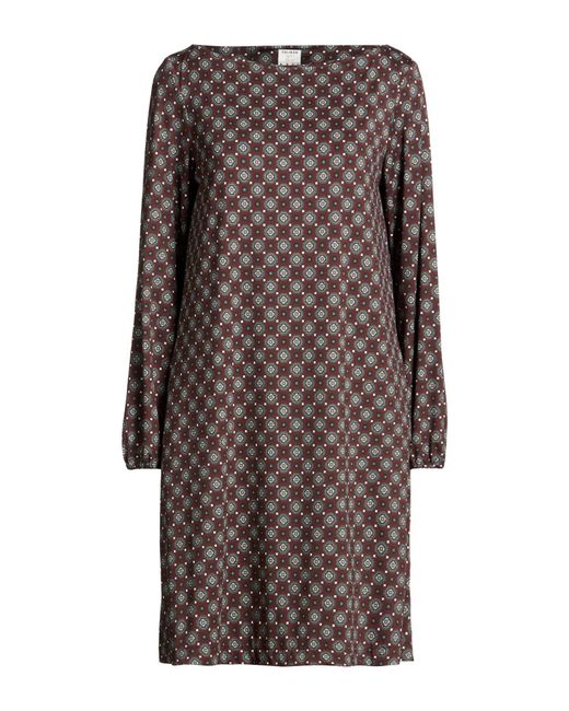 Caliban Brown Mini Dress Polyamide, Elastane