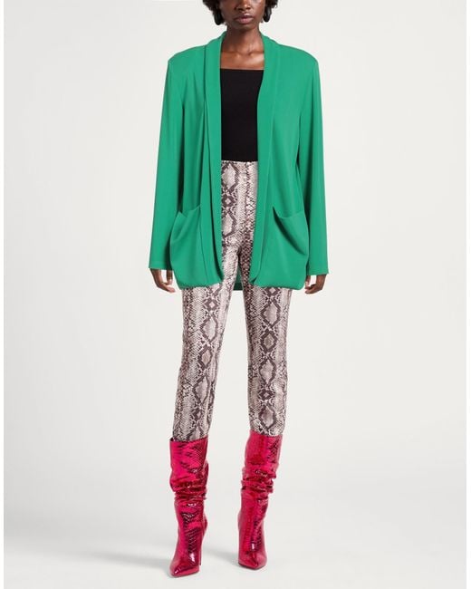 Hanita Green Cardigan Polyester, Elastane