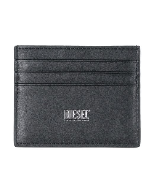 DIESEL Black Cardholders for men