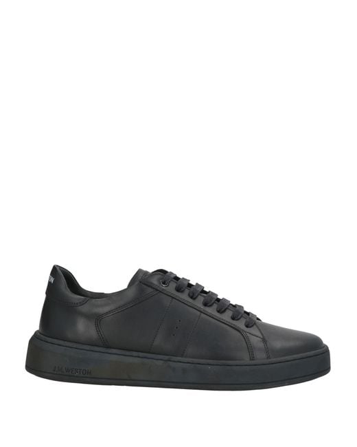 J.M. Weston Black Sneakers Calfskin for men