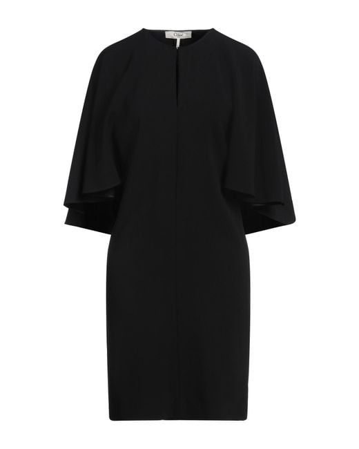 Chloé Black Mini Dress Acetate, Viscose, Elastane