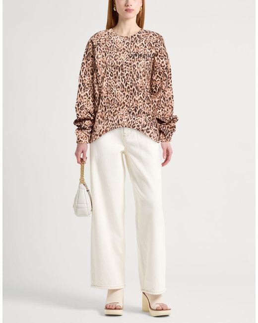 Just Cavalli Natural Sweatshirt Cotton