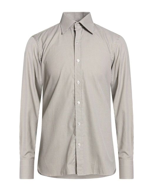 Tom Ford Gray Shirt Cotton for men