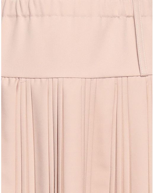 ViCOLO Pink Midi Skirt Polyester, Viscose, Elastane