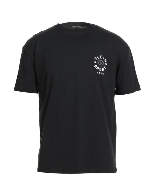 Philipp Plein Black Swim T-Shirt Cotton for men