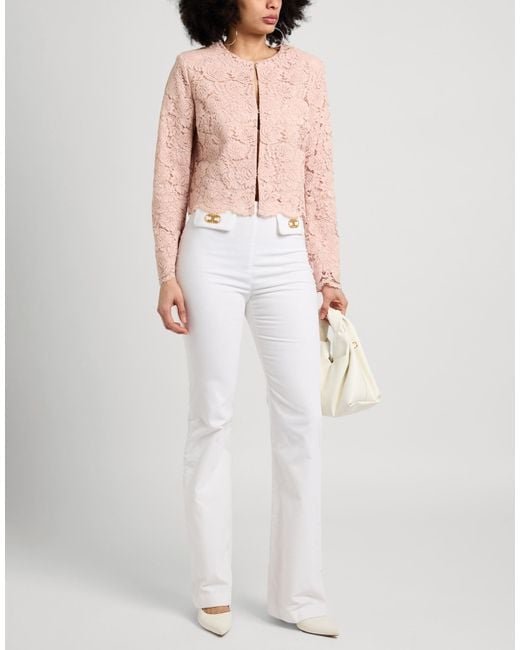 Elisabetta Franchi White Trouser
