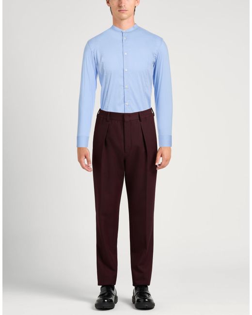 Daniele Alessandrini Blue Shirt Cotton, Polyamide, Elastane for men