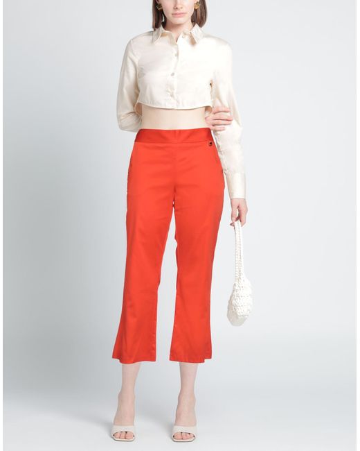 LUCKYLU  Milano Red Trouser