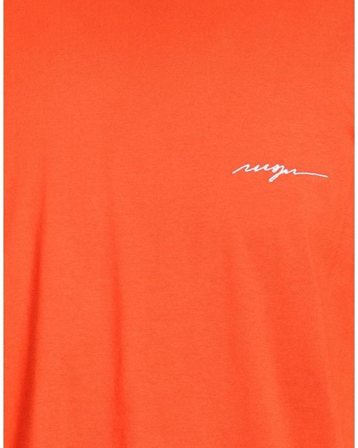 MSGM Orange T-Shirts for men