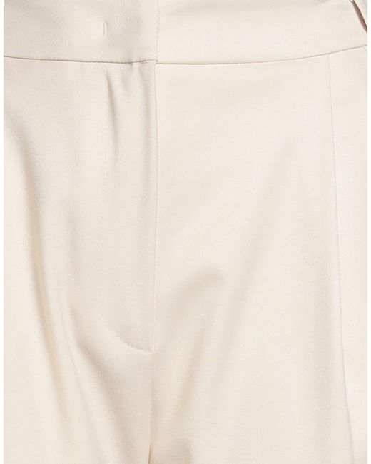 Kocca White Pants Polyester, Viscose, Elastane