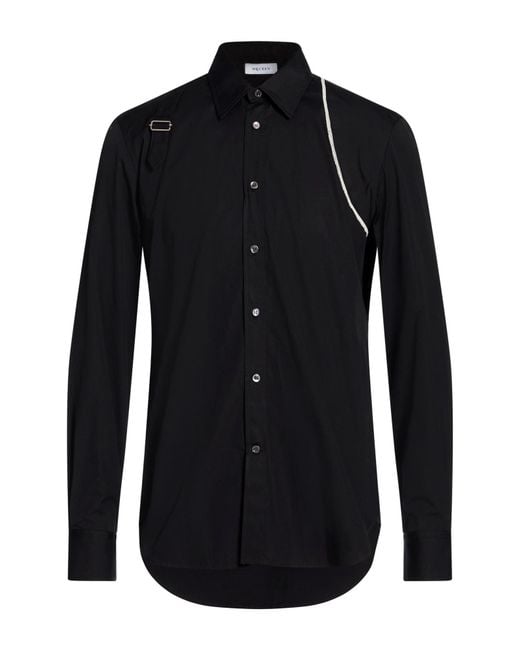 McQueen Blue Shirt Cotton for men
