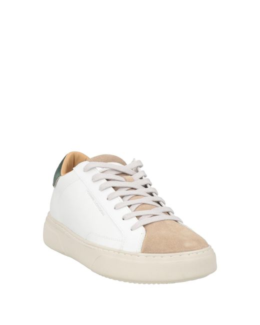 Crime London White Sneakers Leather for men