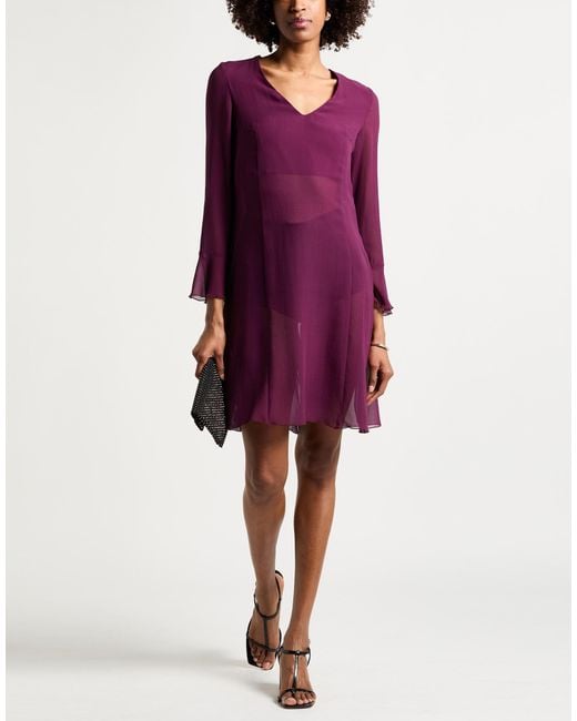 Maliparmi Purple Mini Dresses