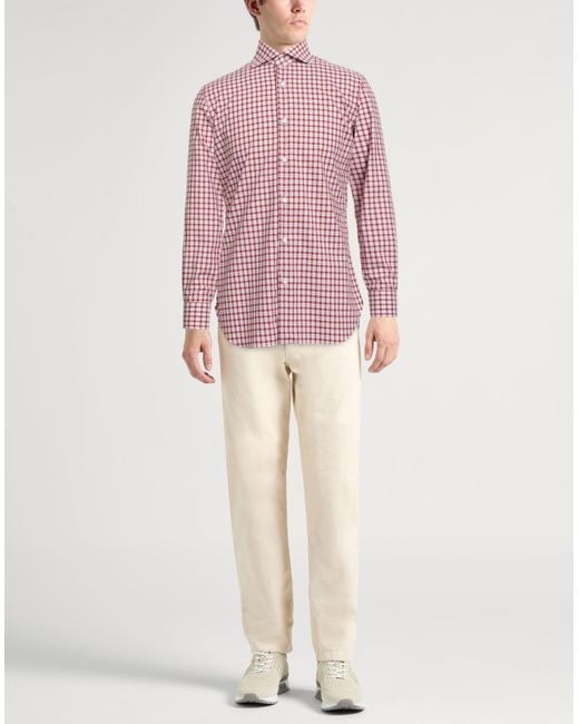Barba Napoli Red Journey Shirt Cotton for men
