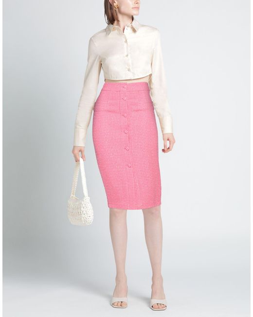 Pinko Pink Midi Skirt