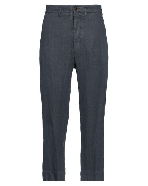 Vivienne Westwood Blue Slate Pants Linen for men