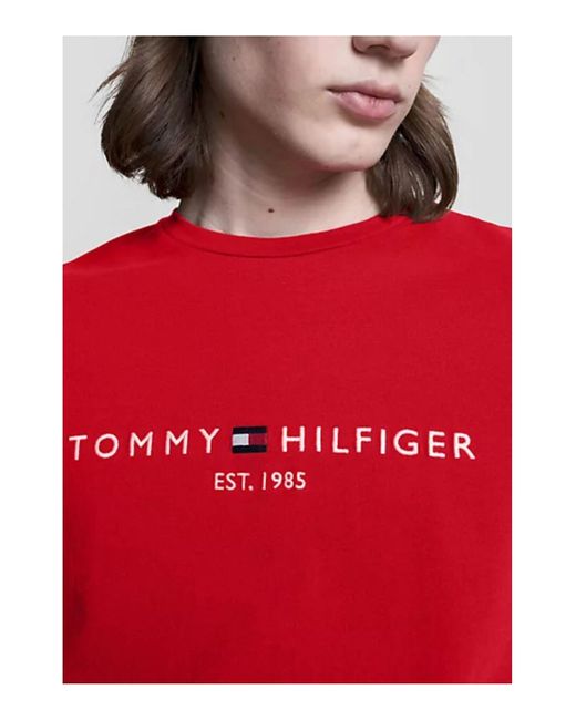 Camiseta Tommy Hilfiger de hombre de color Red