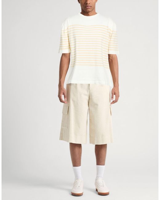 Lardini White Ivory Sweater Cotton for men