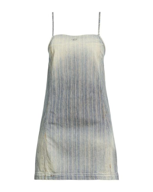 DIESEL Gray Mini Dress Cotton