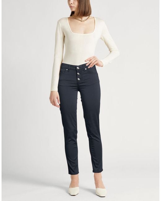 Liu Jo Blue Pants Cotton, Polyester, Elastane