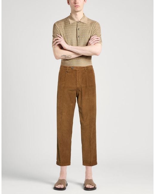 Paolo Pecora Brown Trouser for men