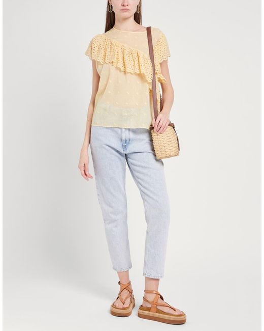 Isabel Marant Natural Top Cotton