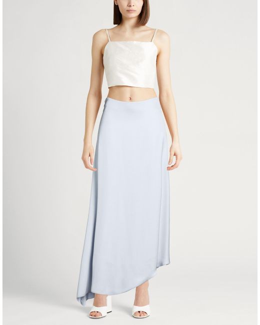 Peserico White Light Midi Skirt Viscose