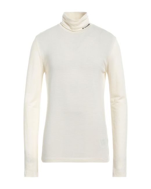 Jil Sander White Turtleneck for men
