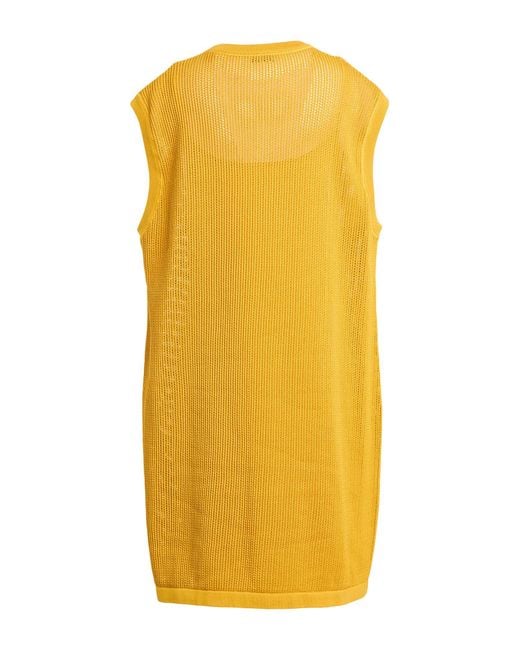 Burberry Yellow Marigold Mini Dress Cotton, Polyamide, Elastane