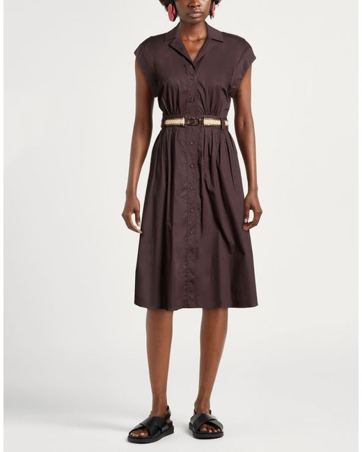 Twinset Brown Midi Dresses