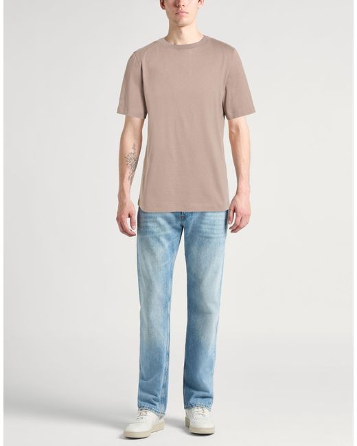 Brunello Cucinelli Pink T-Shirt for men