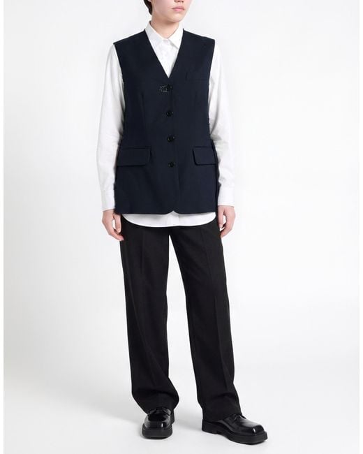 Marni Blue Tailored Vests
